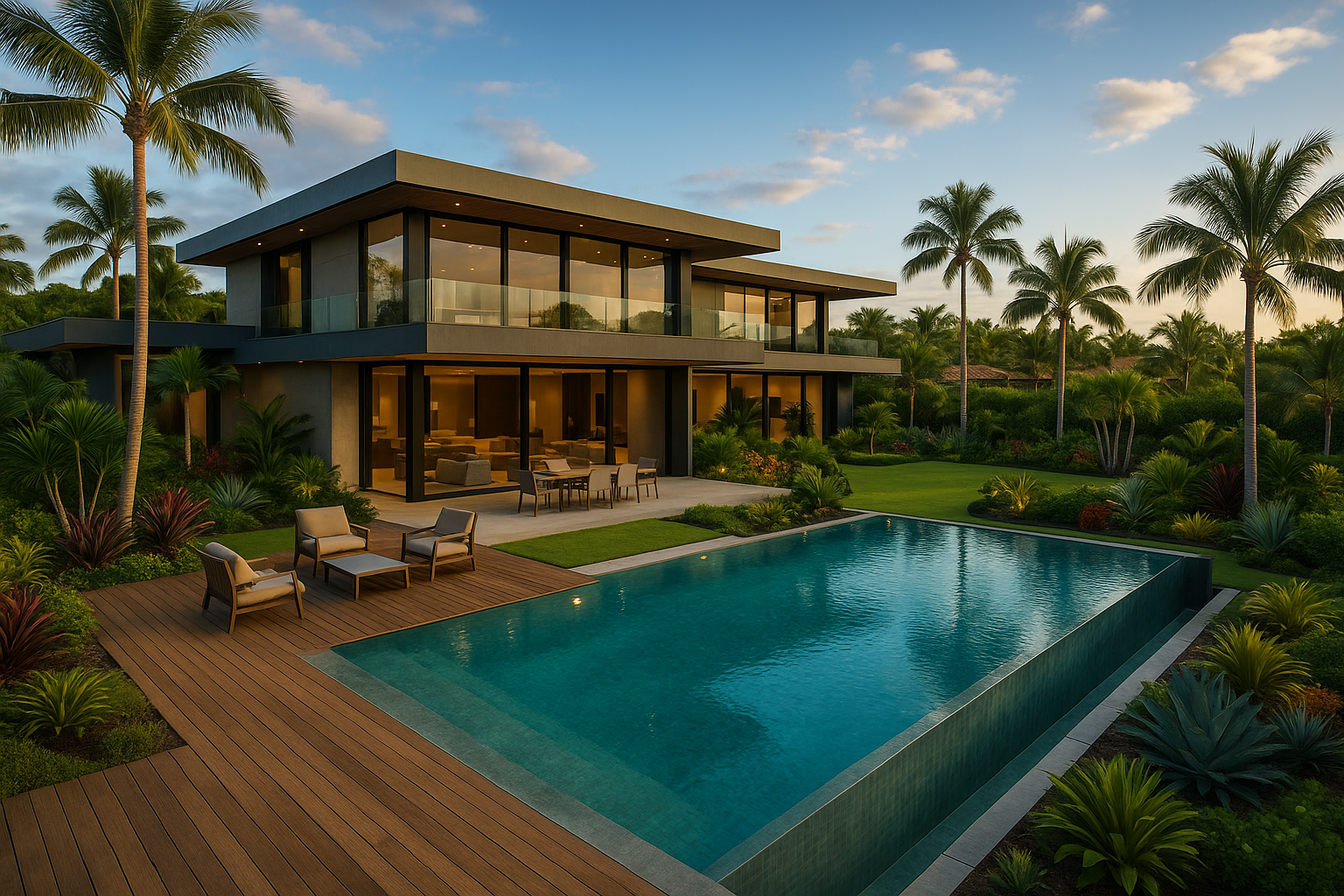 Casa de luxo com piscina